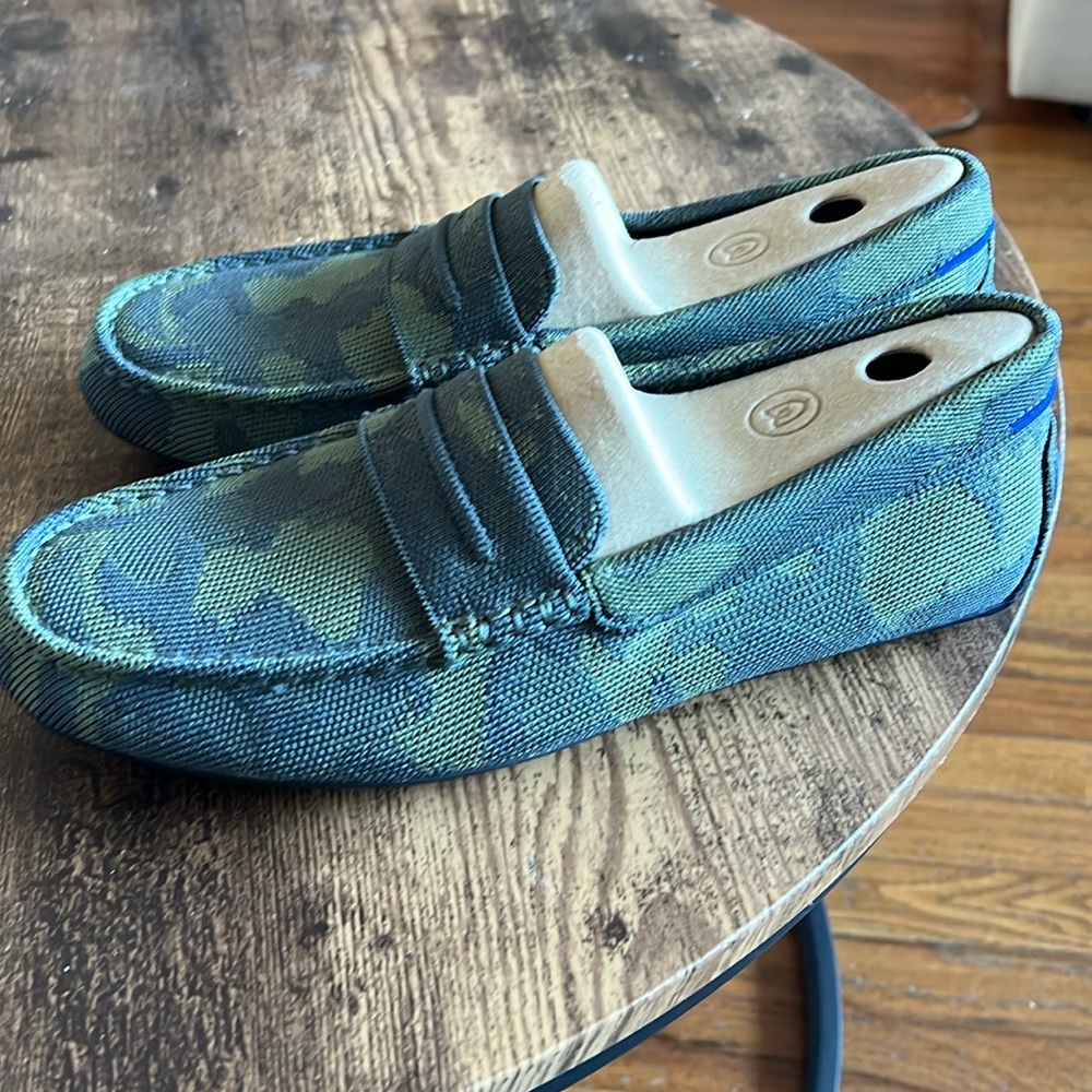 Rothy’s forest camo loafers size 9
